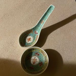 Japanese soup spoon and bowl set